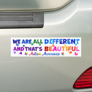 Pegatina Para Coche Todos somos diferentes