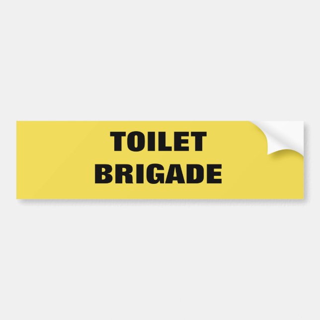 PEGATINA PARA COCHE TOILET BRIGADE (Frente)