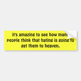 Pegatina Para Coche Tolerancia contra odio