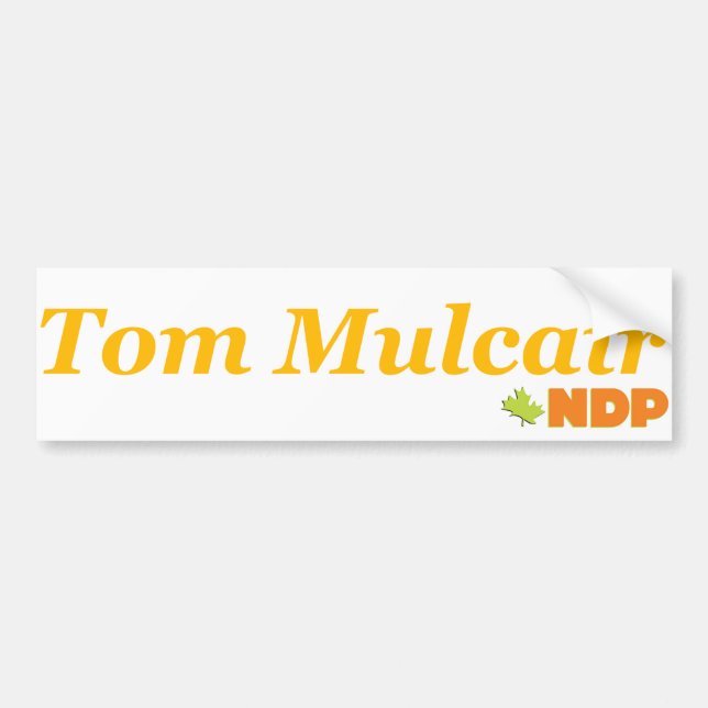 Pegatina Para Coche Tom Mulcair NDP (Frente)