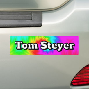 Pegatina Para Coche Tom Steyer ( puedes cambiar las palabras ) 