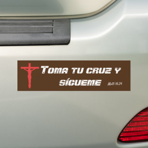 Pegatina Para Coche Toma tu cruz parachoques