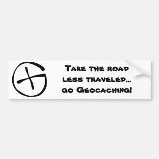 Pegatina Para Coche ¡Tome el camino viajó menos… van Geocaching!