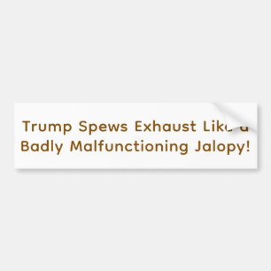 Pegatina Para Coche ¡Tonto Trump Jalopy Hankamer Artjunkhaus Amor en C
