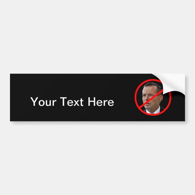 Pegatina Para Coche Tony anti Abbott (Frente)