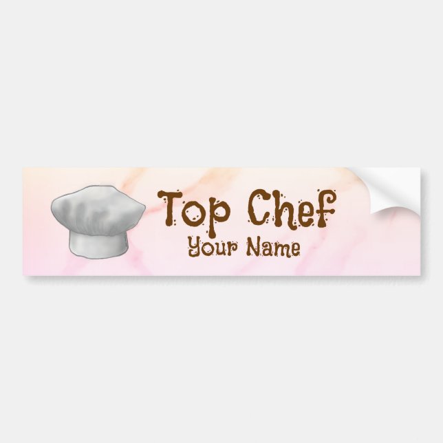 Pegatina Para Coche Top Chef (Frente)