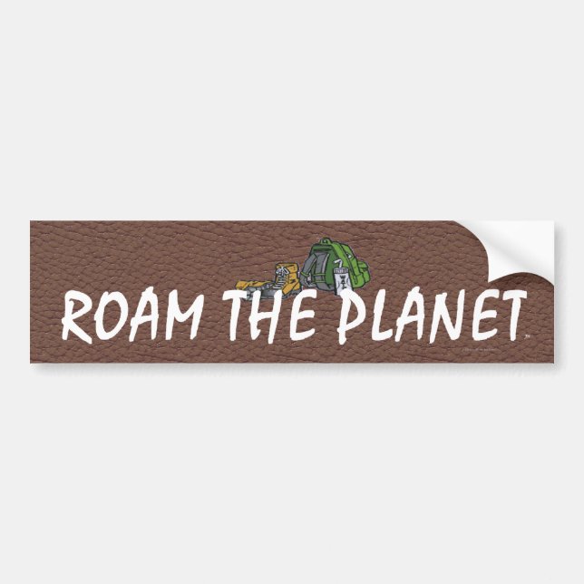 Pegatina Para Coche TOP Roam the Planet (Frente)