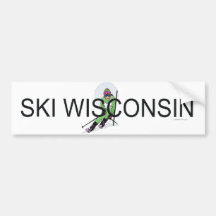 Pegatina Para Coche TOP Ski Wisconsin
