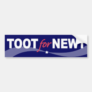 Pegatina Para Coche TOQUE DE BOCINA para Newt Gingrich 2012