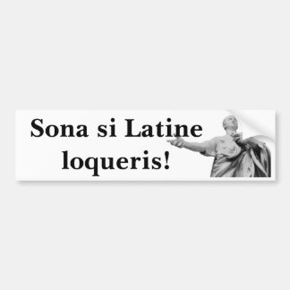 Pegatina Para Coche ¡Toque la bocina si usted habla el latín!