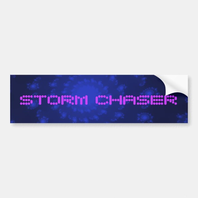 Pegatina Para Coche Tormenta Chaser Bumper Sticker (Frente)