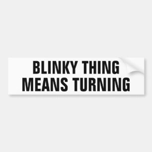 Pegatina Para Coche Torneado de los medios de las cosas de Blinky
