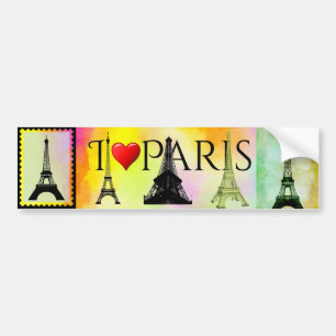 Pegatina Para Coche Torre Eiffel Bumpersticker
