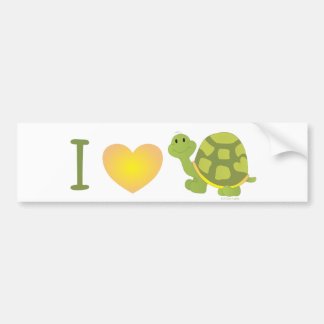 Pegatina Para Coche Tortuga pop del corazón