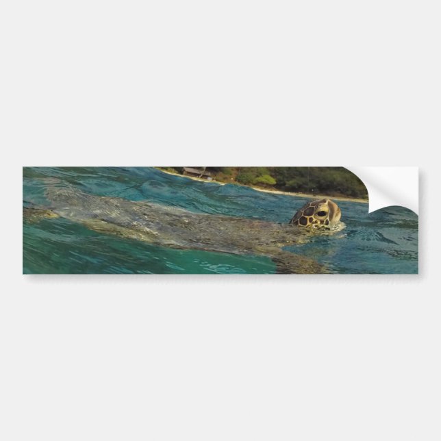 Pegatina Para Coche Tortugas de Hawaii - Honu (Frente)