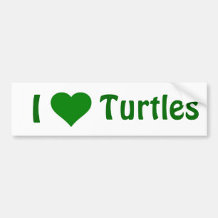 Pegatina Para Coche Tortugas del corazón I