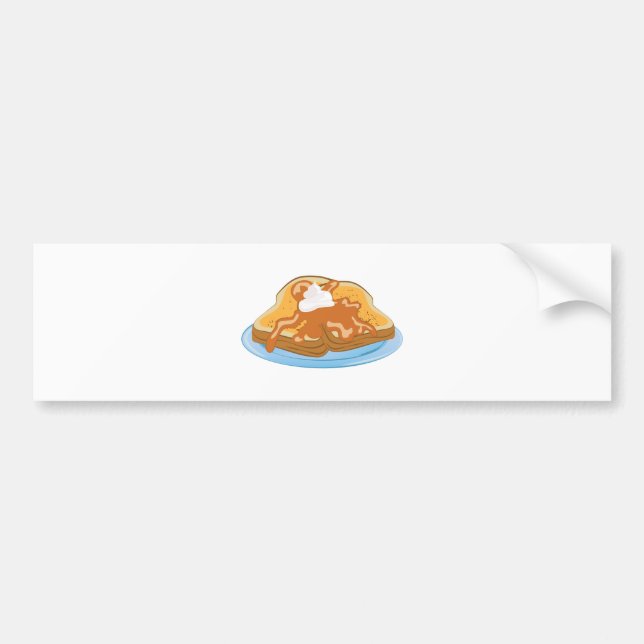 Pegatina Para Coche Tostada francesa (Frente)