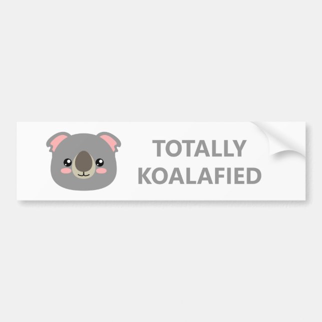 Pegatina Para Coche Totalmente Koalafied (Frente)