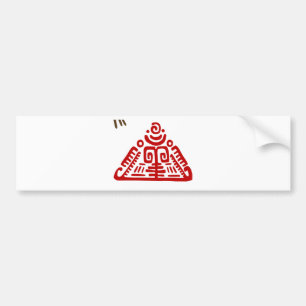Pegatina Para Coche tótem, mayas, arte tribal, vector, magia, protect
