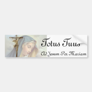 Pegatina Para Coche Totus Tuus Bumpersticker