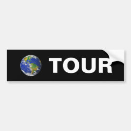 Pegatina Para Coche Tour mundial sobre negro