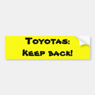 Pegatina Para Coche Toyotas: Guarde detrás