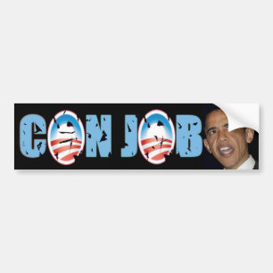 Pegatina Para Coche Trabajo de la estafa de Obama