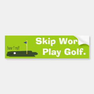 Pegatina Para Coche Trabajo del salto. Golf del juego
