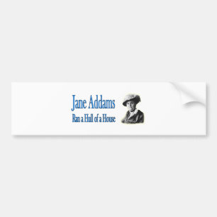Pegatina Para Coche Trabajo social: Jane Addams corrió un casco de un
