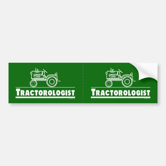 Pegatina Para Coche Tractor divertido (Frente)