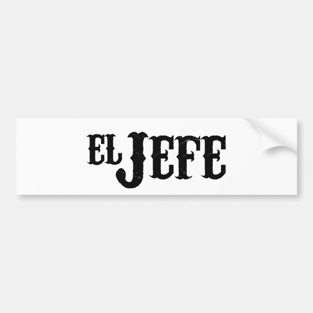 Pegatina Para Coche Traducción del EL Jefe Boss (Frente)