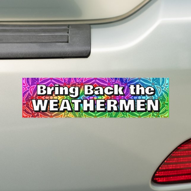 Pegatina Para Coche Traer de vuelta a los WEATHERMEN (en coche)