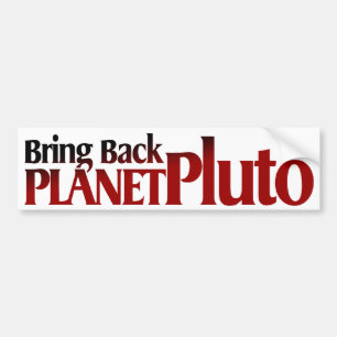 Pegatina Para Coche Traiga detrás el planeta Plutón