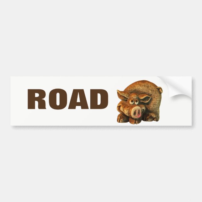 Pegatina Para Coche Trailer de Hog Road o RV (Frente)