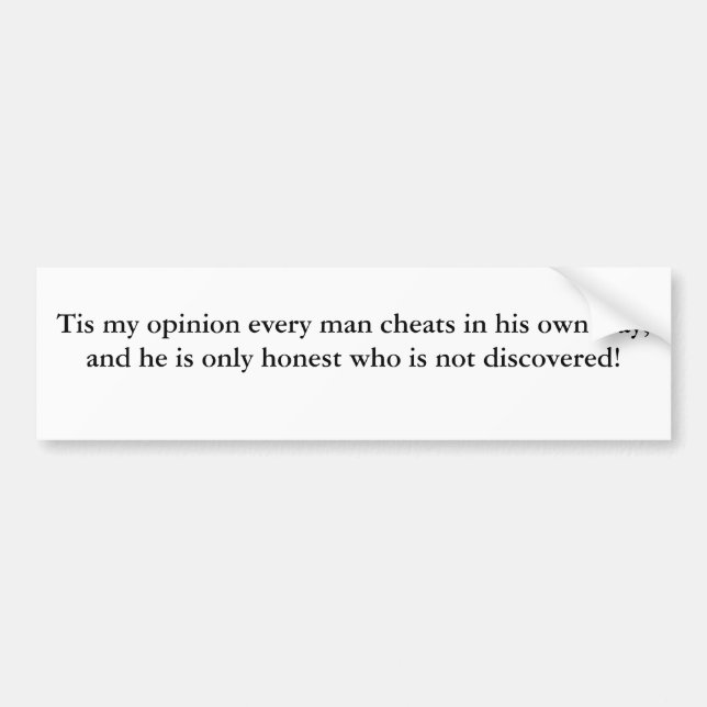 Pegatina Para Coche Tramposos en el mundo (Frente)