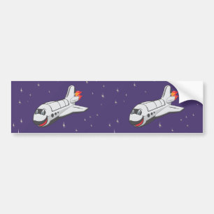 Pegatina Para Coche Transbordador espacial del dibujo animado
