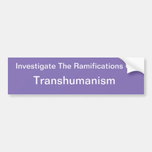 Pegatina Para Coche Transhumanismo