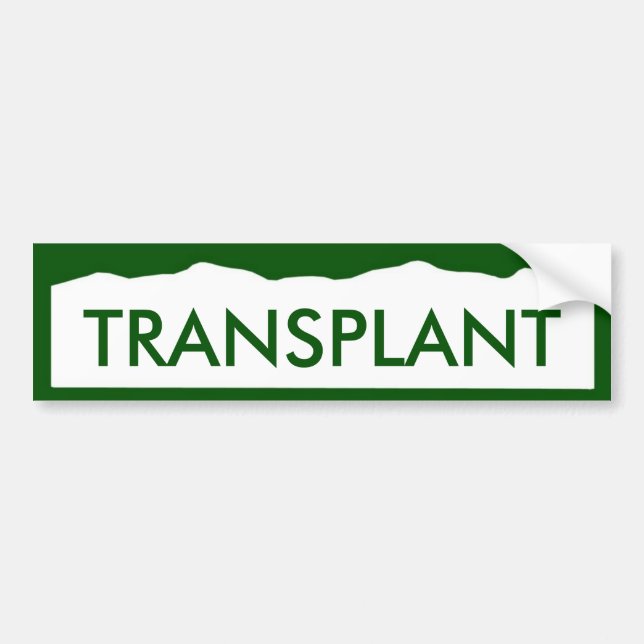 Pegatina Para Coche TRASPLANTE de Colorado (Frente)