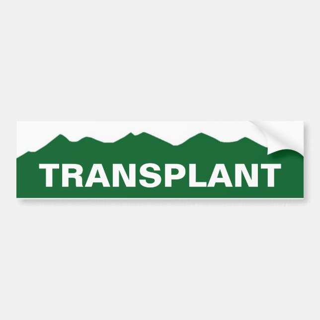 PEGATINA PARA COCHE TRASPLANTE DE COLORADO (Frente)