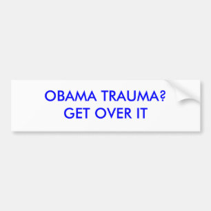 PEGATINA PARA COCHE ¿TRAUMA DE OBAMA? CONSIGA SOBRE ÉL