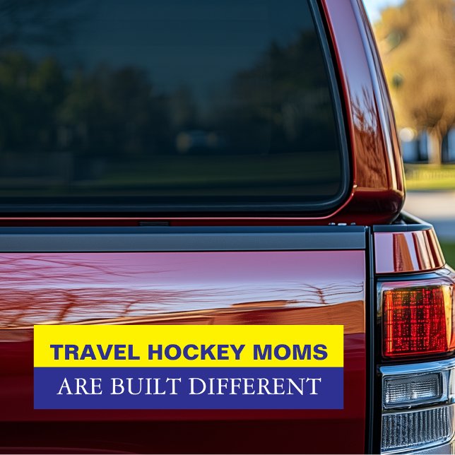 Pegatina Para Coche Travel Hockey Moms are Built Different (Travel Hockey Moms are Built Different Bumper Sticker)