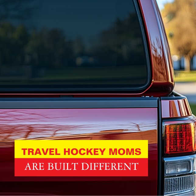 Pegatina Para Coche Travel Hockey Moms are Built Different (Travel Hockey Moms are Built Different Bumper Sticker)