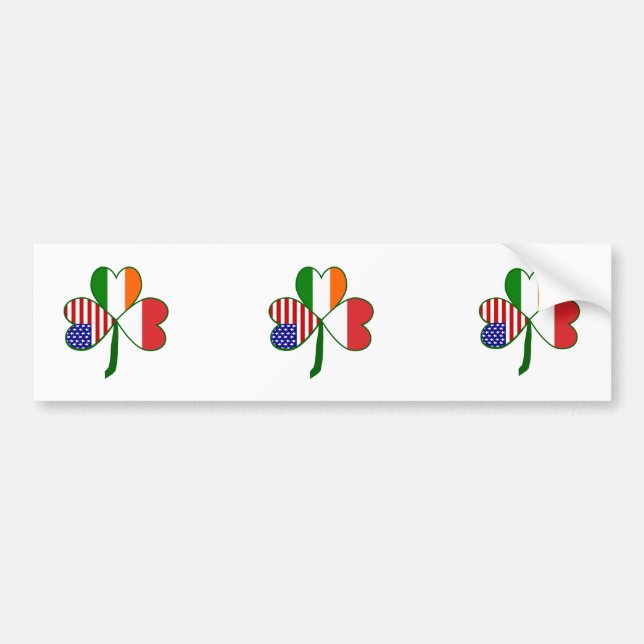 Pegatina Para Coche Trébol polaco (Frente)