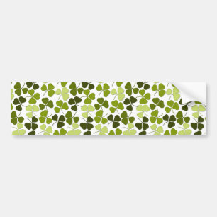 Pegatina Para Coche Trébol verde en una variedad de tonos