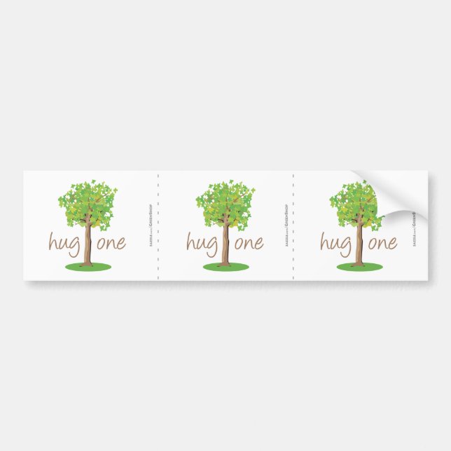 Pegatina Para Coche Tree Hugger (Frente)