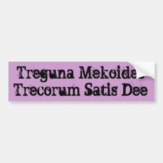 Pegatina Para Coche Treguna Mekoides Trecorum Satis Dee