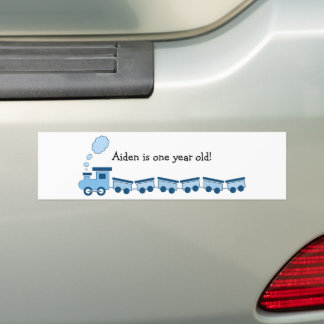 Pegatina Para Coche Tren Choo Choo Azul
