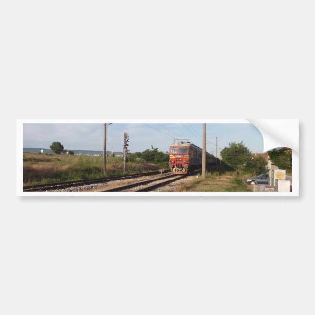 Pegatina Para Coche Tren Eléctrico (Frente)