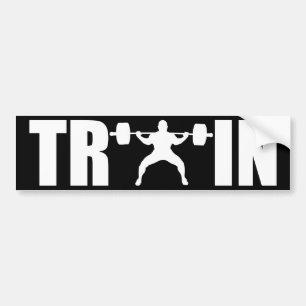 Pegatina Para Coche TREN - Motivación del gimnasio
