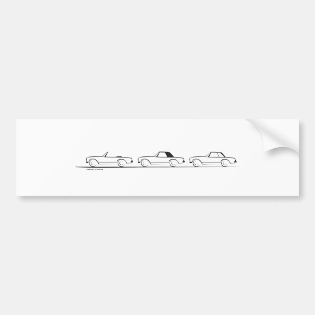 Pegatina Para Coche Tres Pagoda SLs (Frente)